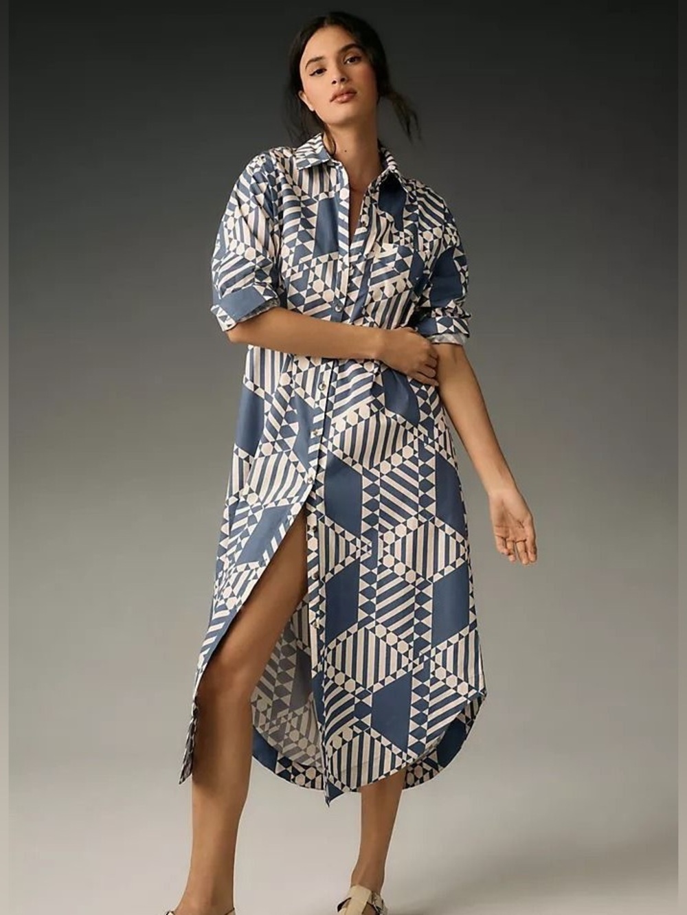 Soren long sleeve shirt dress by Maeve